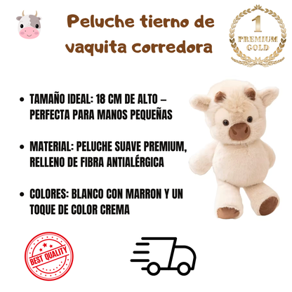 Peluche tierno de vaquita corredora